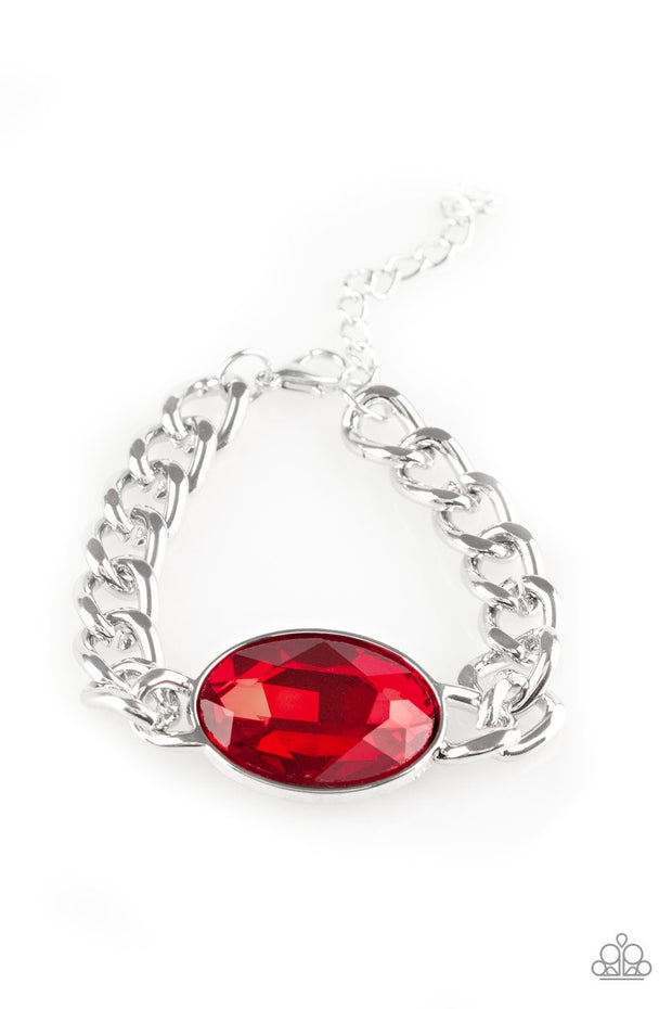 Luxury Lush - Red Rhinestone Bracelet