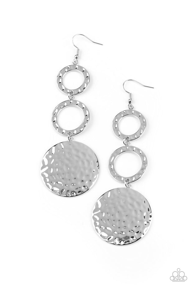 Blooming Baubles - Silver Earrings Paparazzi