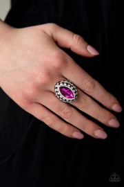 Royal Radiance - Pink Rhinestone Ring